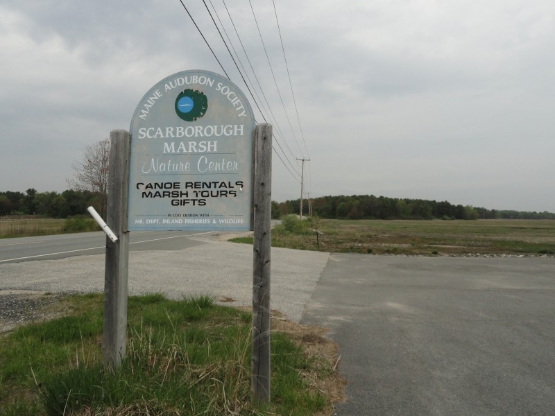 The sign for the visitor center off ME Route 9 (Credit: Joel Alex)