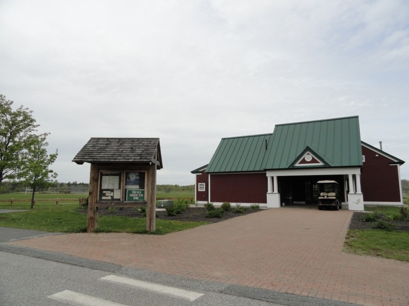 Main building with restrooms and information (Credit: Center for Community GIS)