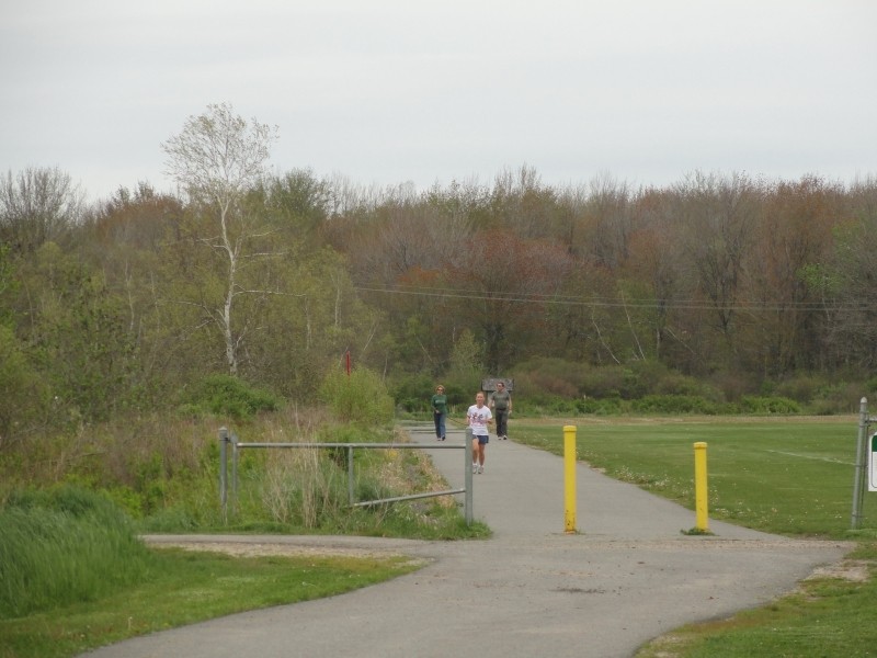 Walking and running on the paved section (Credit: Center for Community GIS)