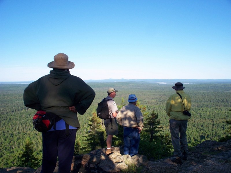 Hikers on the summit (Credit: Maine Division of Parks and Public Lands)