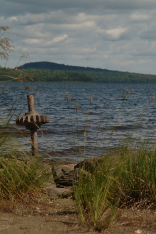 View of the Eagle Lake shoreline near the Tramway Trail (Credit: Maine Bureau of Parks and Lands)