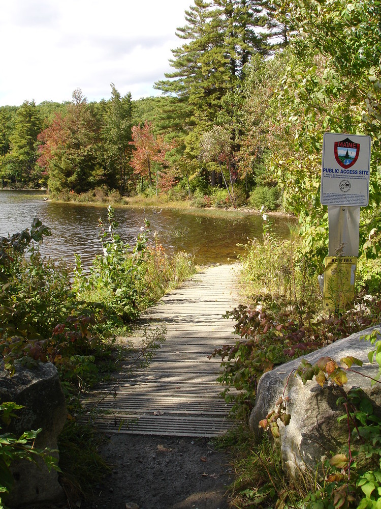 Trail Alongside Jamies Pond (Credit: ME Department of Inland Fisheries/Wildlife)