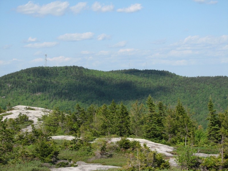 Black Mountain in Rumford from the summit (Credit: Center for Community GIS)