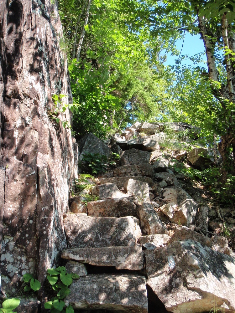 Stairs along Jordan Cliff (Credit: National Park Service)