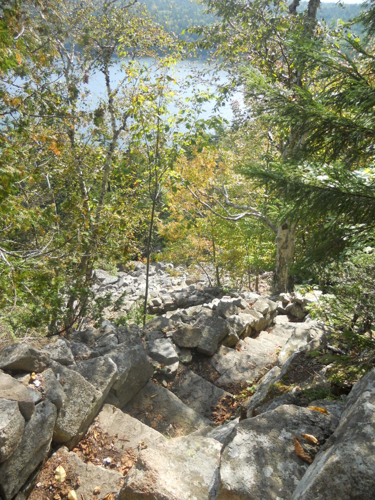 Acadia National Park Perpendicular and Razorback Loop Maine Trail