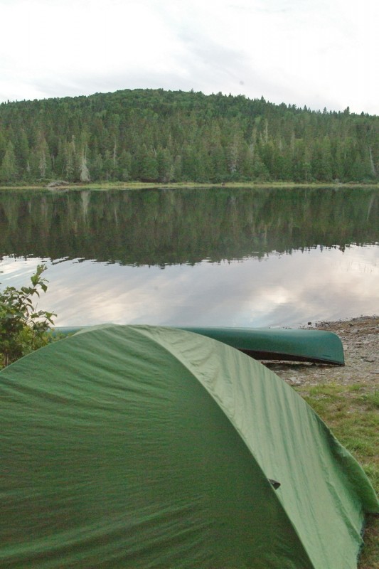 Tent site at Round Pond (Credit: Maine Bureau of Parks and Lands)