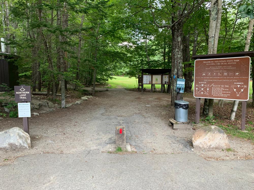 Trail access from main parking lot