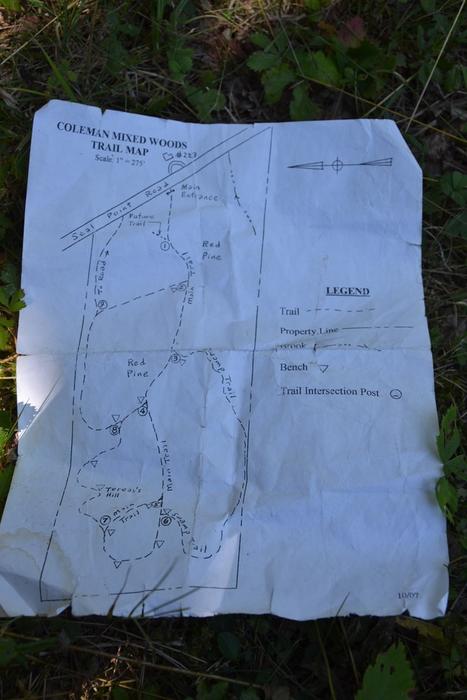 A copy of the map, just in case it is the last one! (Credit: Maine Trail Finder)
