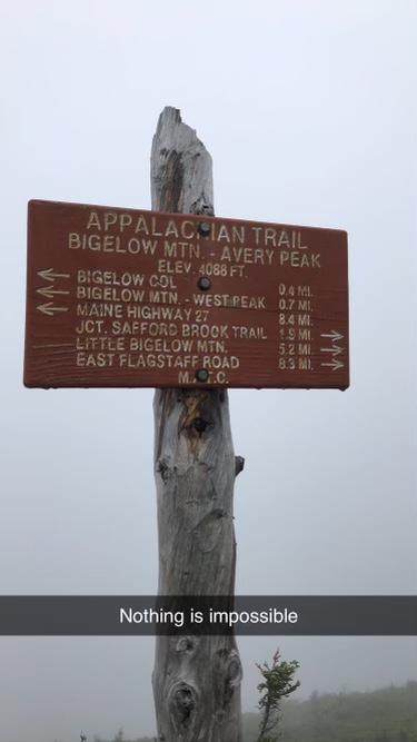 Bigelow Preserve - Safford Brook Trail to Avery Peak