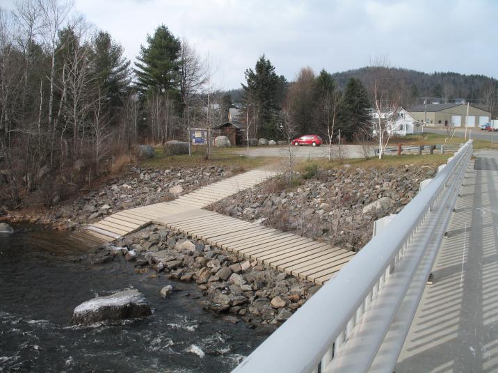 Bragg Bay concrete launch ramp (Credit: Androscoggin River Watershed Council)