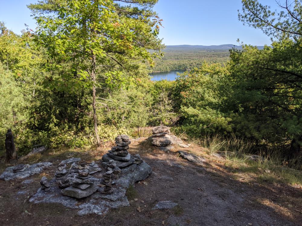 The view at the Eastern tip of Foster Pond Lookout, 9/21/20 (Credit: Mike Hanson)