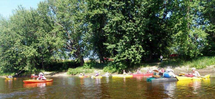 Upstream of Bethel Outdoor Adventures launch site (Credit: Androscoggin River Watershed Council)