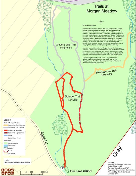 Trail Map (Credit: Town of Raymond)