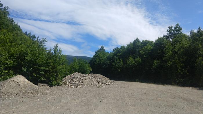 Parking area at gravel pit (Credit: Maine Appalacian Trail Land Trust)