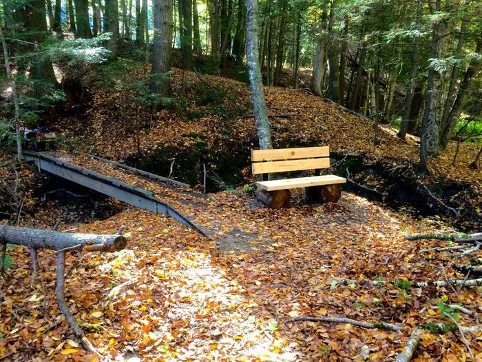 Relax on one of the many benches spaced along the length of the trail. (Credit: West Side Trail)