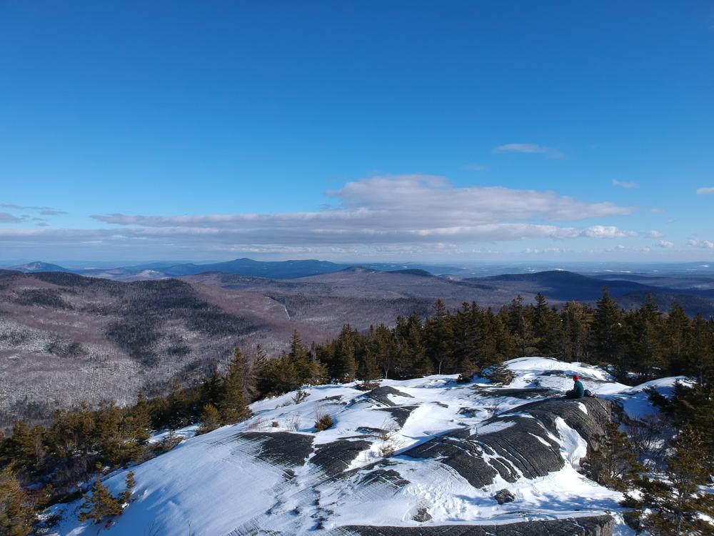 Drone photo of Bald Mt Summit, Jan 2021 (Credit: Peter Osborne)