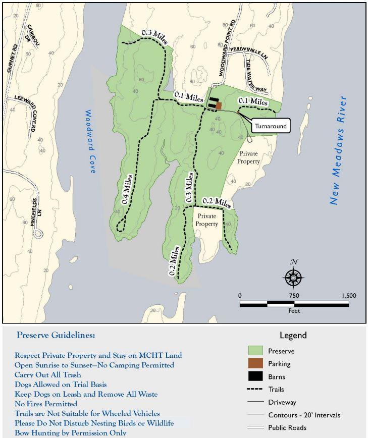 Woodward Point Maine Trail Finder