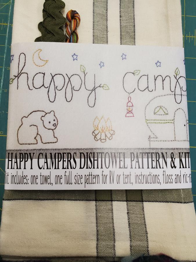 Happy Camper Dishtowel Kit