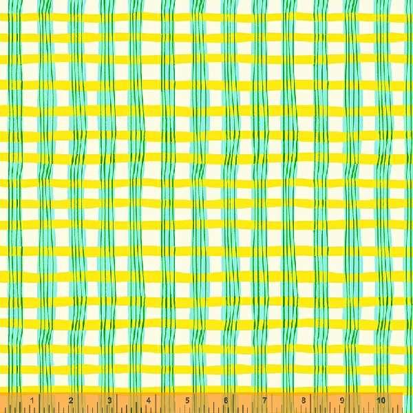 Lucky Rabbit  Painted Plaid Yellow 53245-8