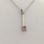 Faceted Pink Maine Tourmaline Pendant