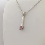 Faceted Pink Maine Tourmaline Pendant