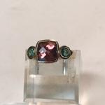 Pink and Green Maine Tourmaline Ring