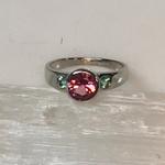 SOLD-Pink and Green Maine Tourmaline Ring