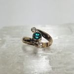Maine Tourmaline and Diamond Ring