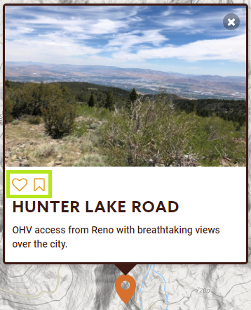 You can also add to your Favorites or Wishlist on the Find Trails map. Click the heart of the bookmark on the pop-up after you click the pin on the map.