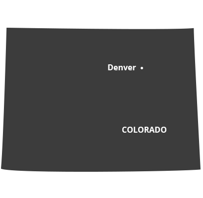 where we service map of colorado featuring denver