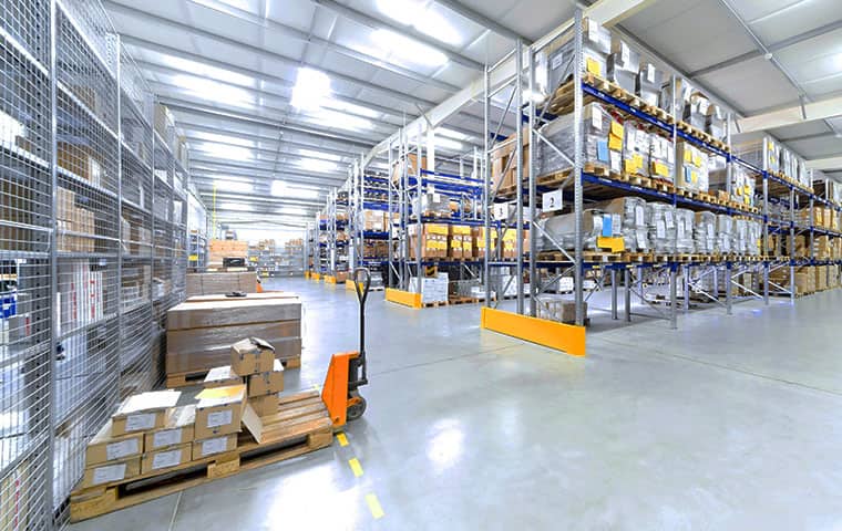 Pests Are A Risk To Items Stored In Your Warehouse interior view of a commercial warehouse serviced by all clear pest control in chandler arizona