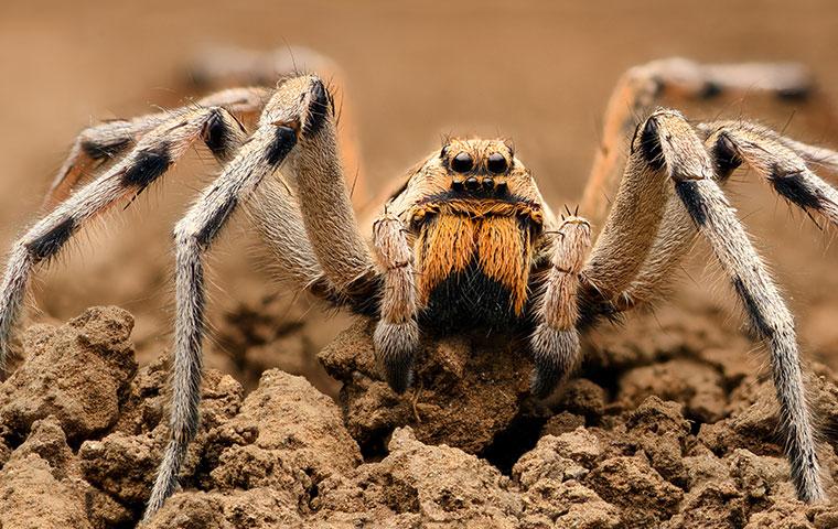 Wolf Spiders Chase & Hunt Their Prey a wolf spider outside a home in smithfield north carolina
