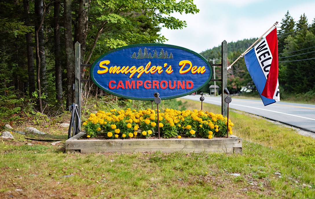 Smuggler's Den Campground smuggler's den campground sign