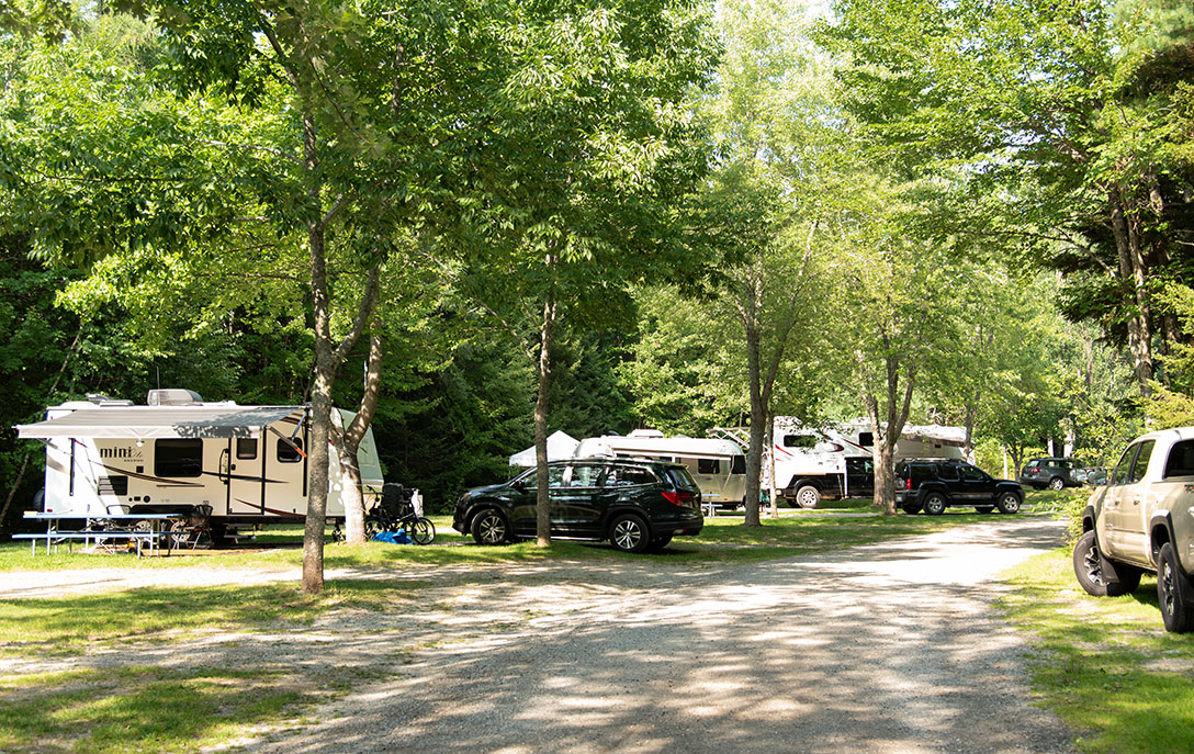 Sunny & Shady Campsites At Smuggler's Den rv and trailer camping near acadia
