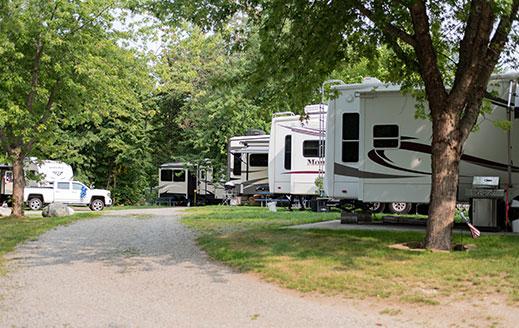 Reserve Your RV Site Today campers at smuggler's den campground