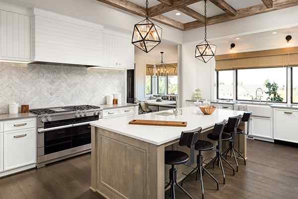 the kitchen in a home in highland village texas