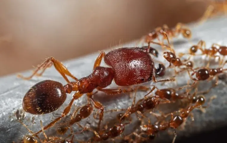 bigheaded ants outside a home in Fairfax VA