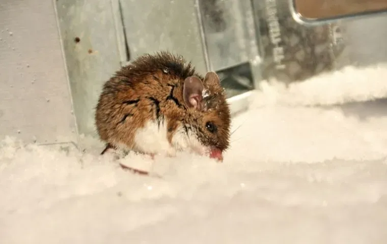 Rodent Outside Of A Home In The Snow
