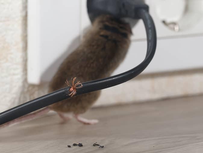 Learn More About Mice & House Fires In New Jersey house mouse inside new jersey home chewing a wire