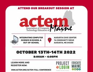 Project>Login to present at Fall ACTEM Conference
