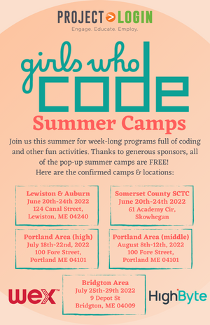 Five Girls Who Code summer camps popping up at partner locations across Maine