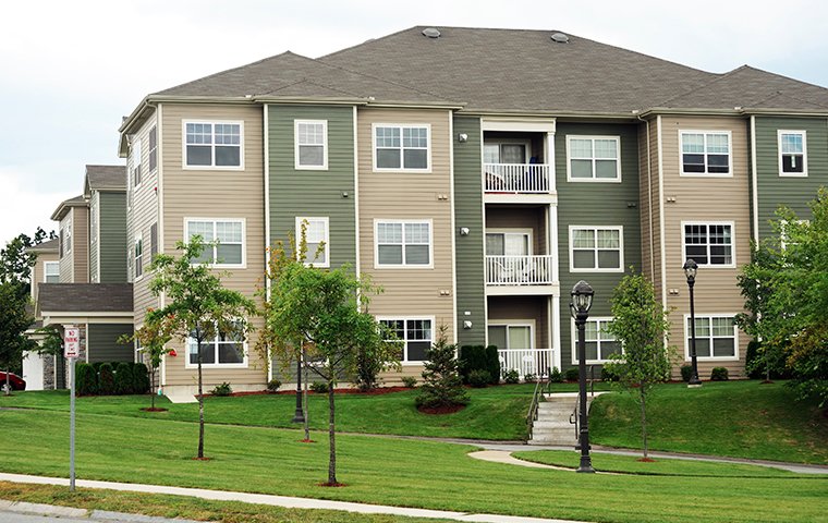 a large apartment building