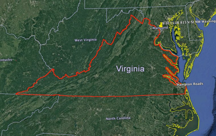 map of virginia