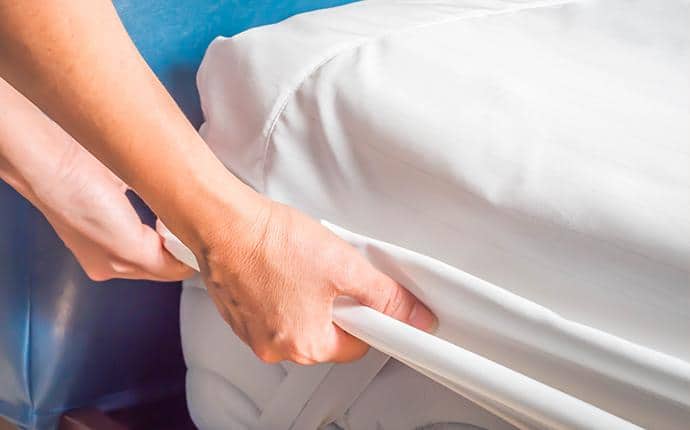 Conventional Bed Bug Treatments Target Bugs Where They Hide mattress infested with bed bugs