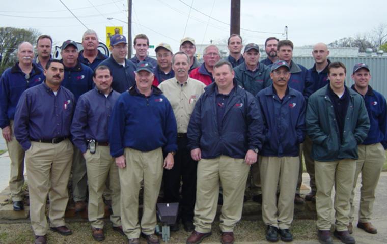 adams exterminating employee team photo