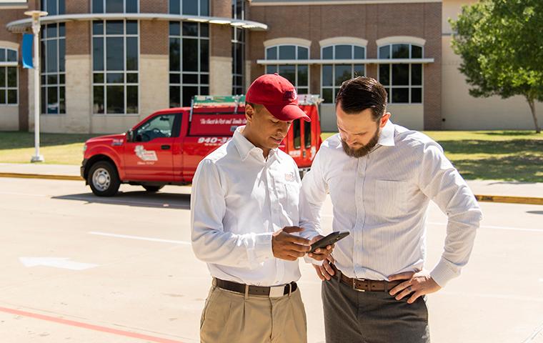 tech following up with business owner