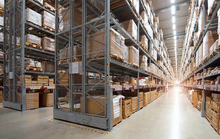 interior view of a commercial warehouse in fairview texas