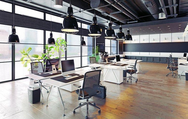 interior view of a commercial office in sanger texas