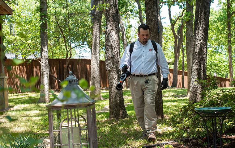 plano texas home being treated for mosquitoes