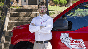 adams exterminating company pest control technician